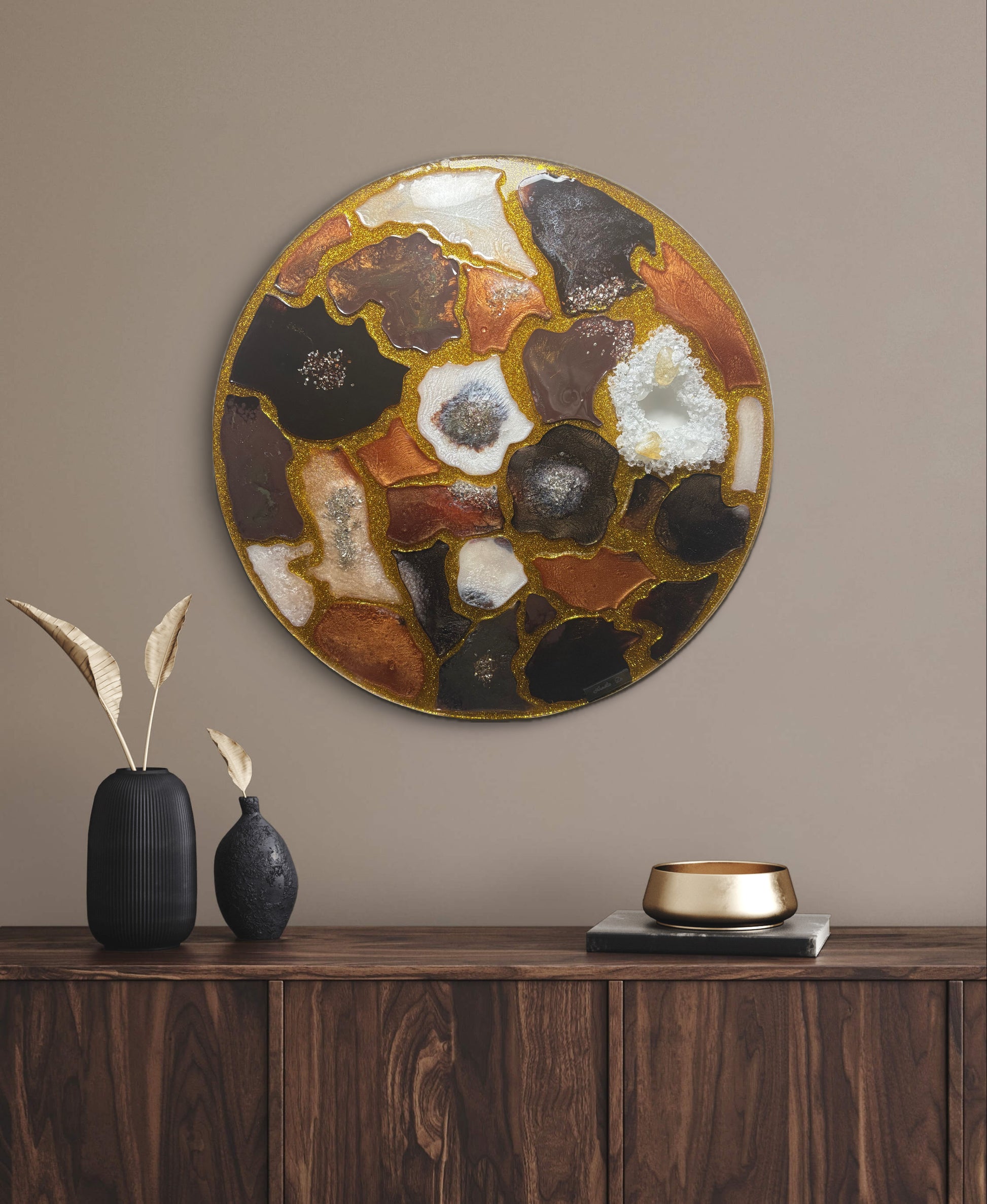 Géode art - resine epoxy